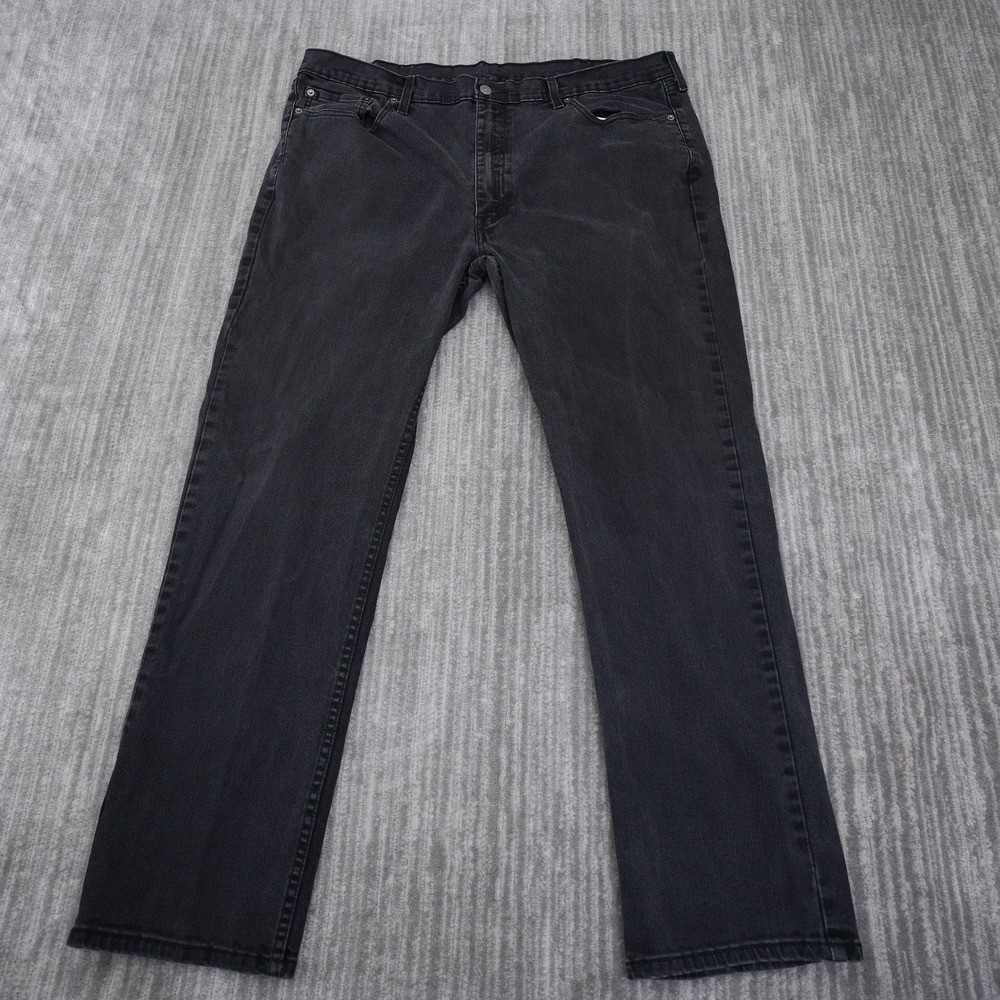 Levis 541 Athletic Taper Black Jeans Mens Stretch Denim WaterLess Black 42x31‎